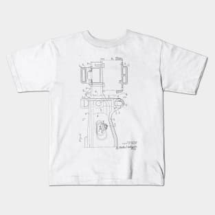 Dampened Lateral Motion Freight Car Truck Bolster Vintage Patent Hand Drawing Kids T-Shirt